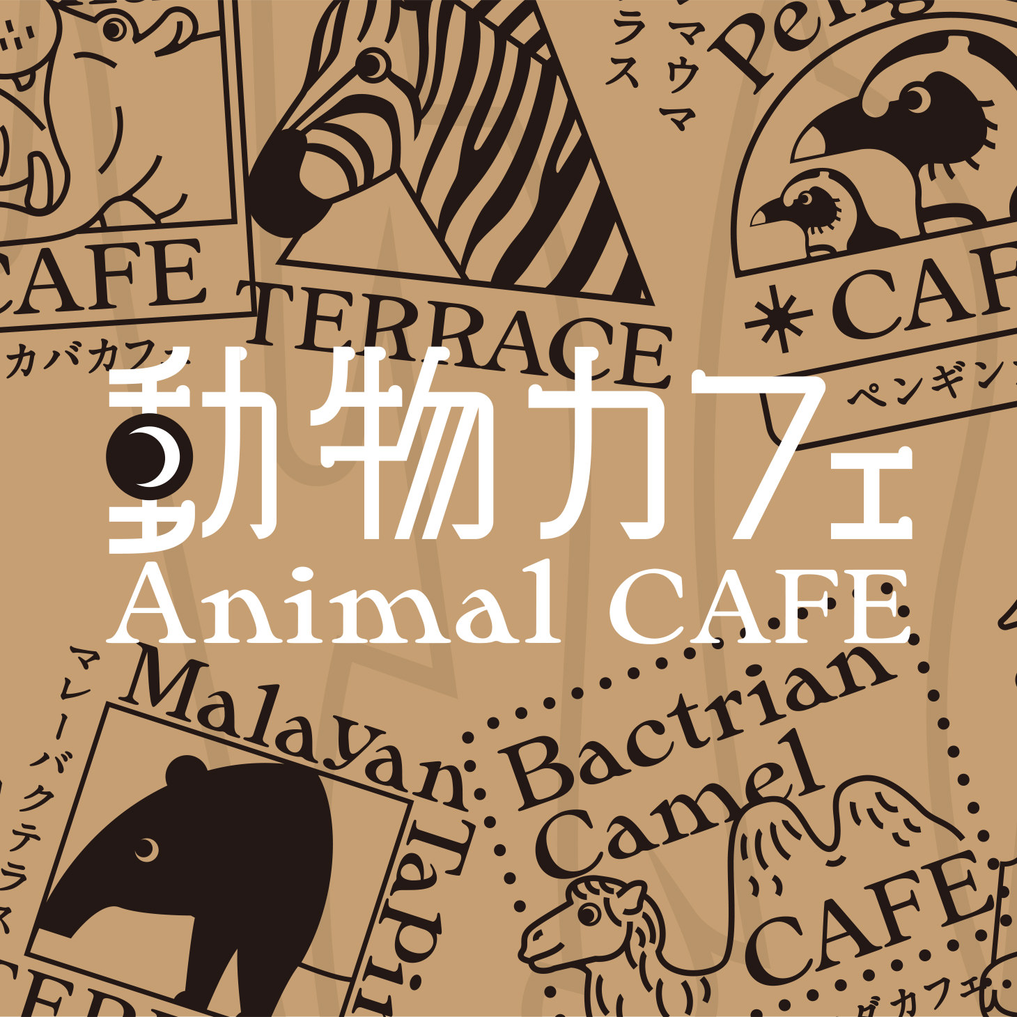 10種の動物とすごせる
カフェもOPEN！