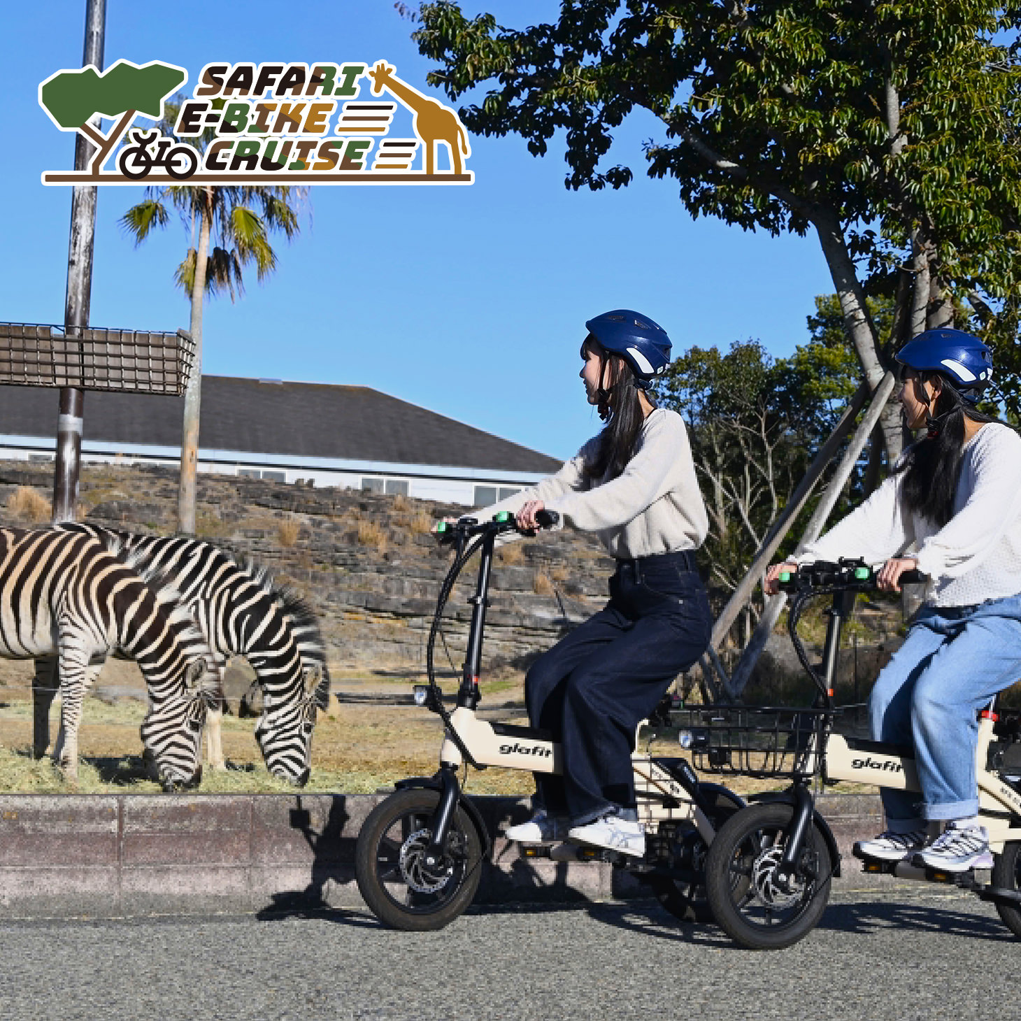 サファリをEバイクで
爽快に駆け巡ったり