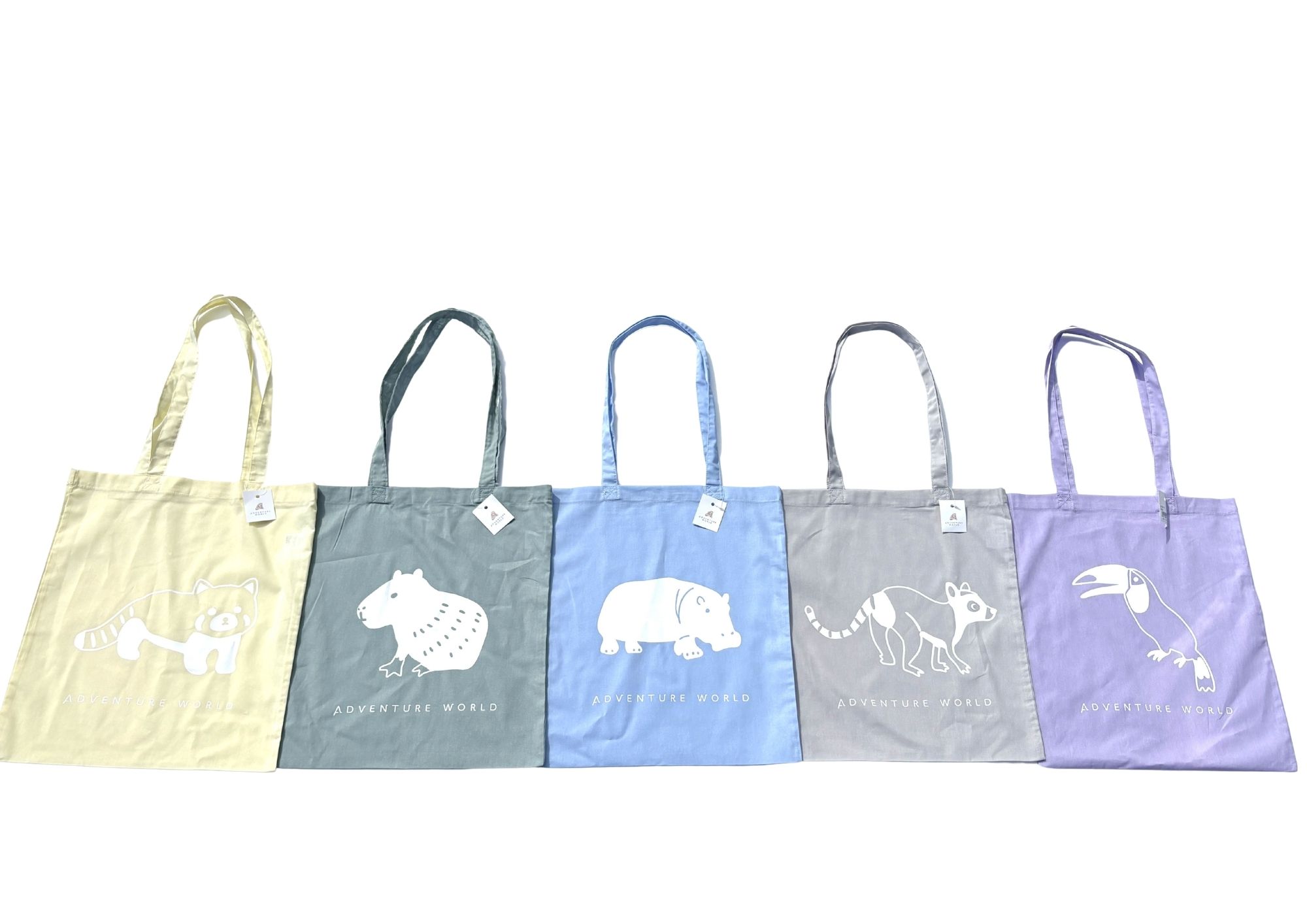 カラフルトートバッグ～ほのぼのふれあいanimals～
